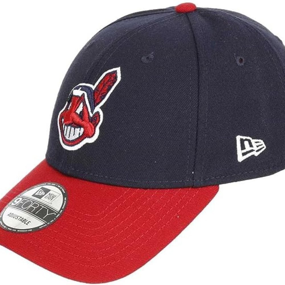 MLB Cleveland Indians Home The League 9FORTY Adjustable Cap, One Size, Navy